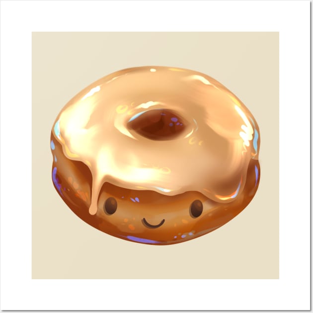 Happy Maple Donut Wall Art by Claire Lin